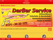 Tablet Screenshot of darss-service.de